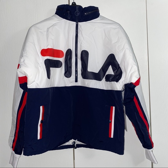 NWT Men’s Fila USA Riker Puffer Jacket Logo - Picture 4 of 8